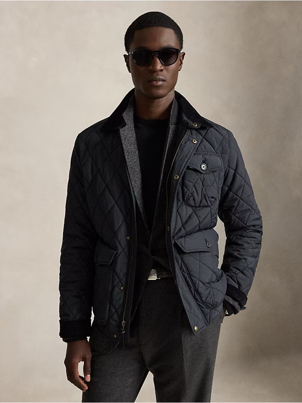 Polo Ralph Lauren The Beaton Men’s Quilted Jacket Size XL Black
